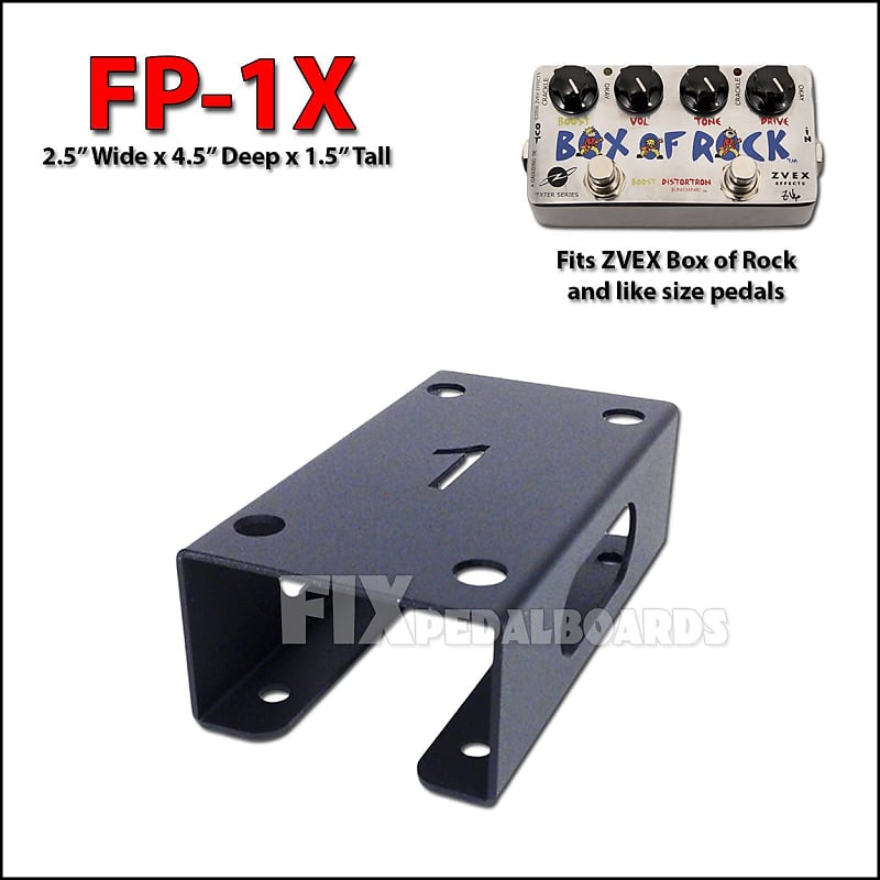 Fix Pedalboards FP1X Pedal Riser black fits Z.VEX Box of Reverb