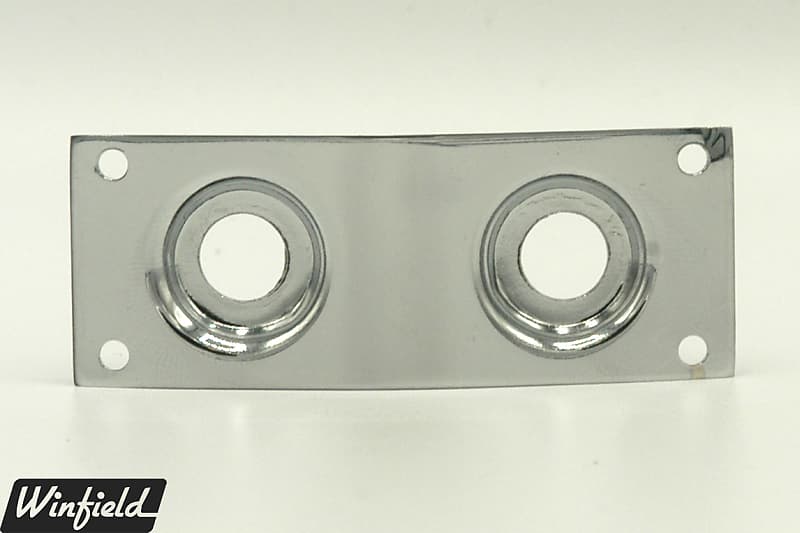 Dual-jack jackplate for Rickenbacker guitars and basses image 1