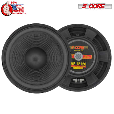 5 Core 12 Inch Subwoofer Audio Raw Replacement PA DJ Speaker Sub Woofer 120W RMS 1200W PMPO Subwoofers 8 Ohm 1.25" Copper Voice Coil WF 12120 image 4