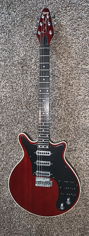 Burns Brian May electric guitar cherry red image 1