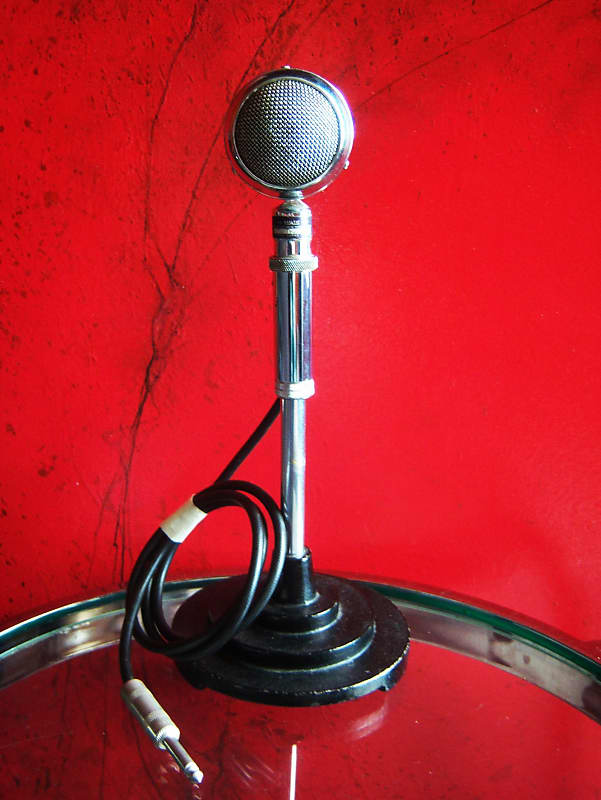 Vintage 1950's Astatic T-3 crystal "bullet" microphone High Z harp mic  prop display JT30 D104 image 1