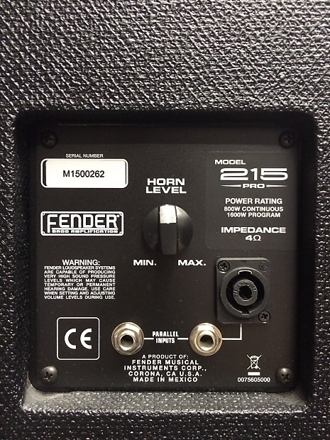 Fender Bassman 215 Pro Bass Cabinet