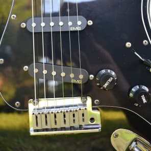1999 Fender American Standard Stratocaster All Black image 9