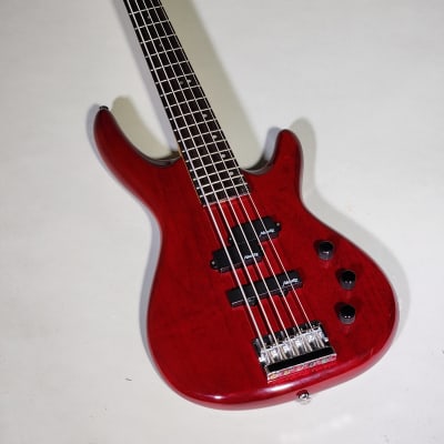 Alvarez AEB250TRD 1996 - Transparent Red - 5 String Bass image 11