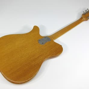 Vintage 1972-1973 Mosrite 350 Stereo Solid Body Electric Guitar Natural Mahogany Clean All Original! image 4