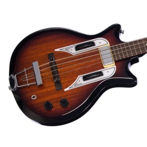 Airline Guitars Pocket Bass - Sunburst - Vintage Reissue electric bass guitar - NEW! image 2