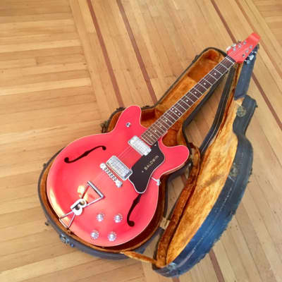 Baldwin 706 electric guitar c 1960s Cherry red original vintage burns vox uk gretsch image 4