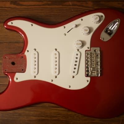 Fender Squire Strat - Candy Apple Red image 5
