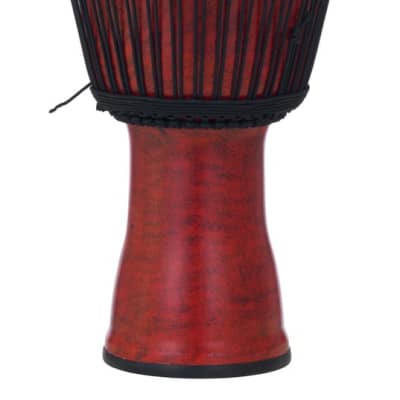PBJVR14699 Pearl 14 Rope Tuned Djembe in #699 Molten Scarlet image 1