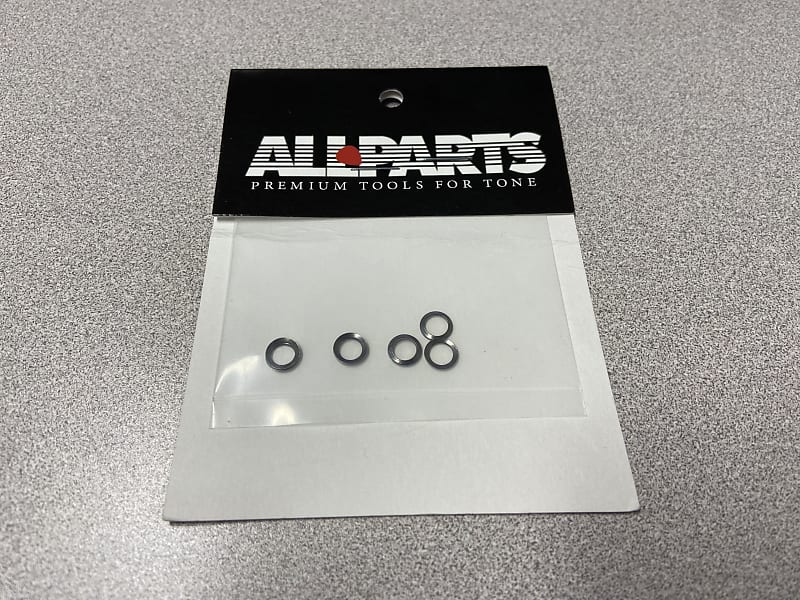 (8) Chrome Metal Bass Tuner Shaft Spring Washers for Sealed Reverb