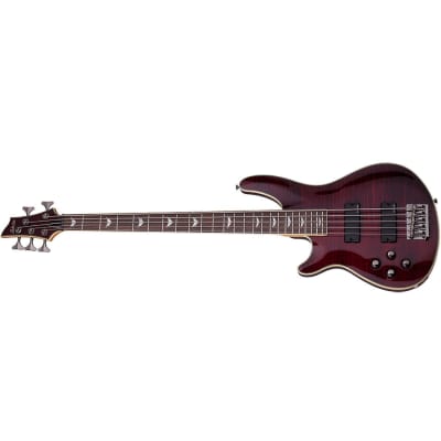 Schecter Omen Extreme-5, 5-String Bass Left Handed Black Cherry image 1