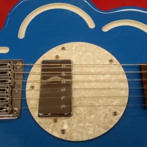 Majestic Full Body Royal Blue Electric Guitar · Creative Fabrica