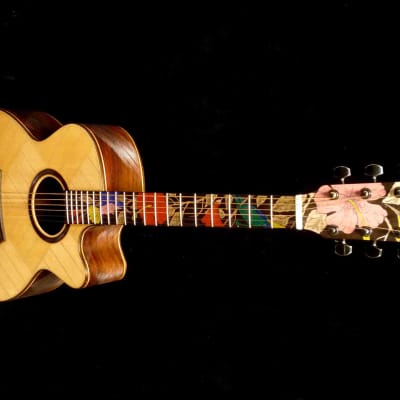 Blueberry Handmade Acoustic Guitar Grand Concert Cutaway Built to Order - 90 Day Delivery image 1