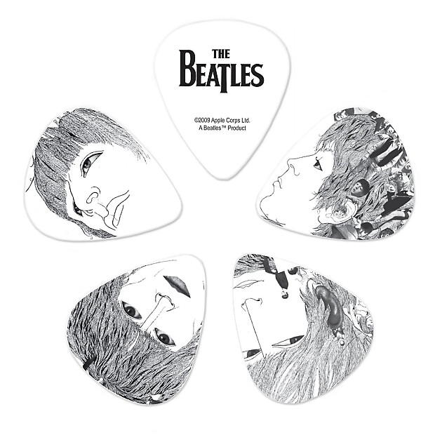 D'Addario 1CWH6-10B1 The Beatles Signature Guitar Picks - Heavy (10-Pack) image 1