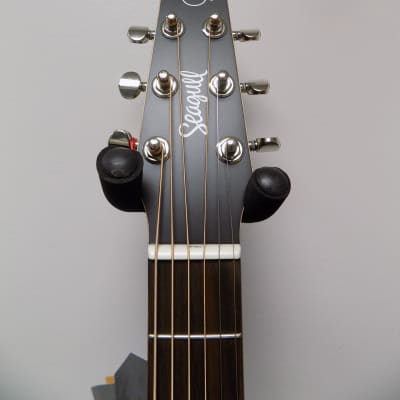 Seagull S6 Classic Black A/E Acoustic Electric Guitar - Black Top & Natural Satin Back/Sides image 3