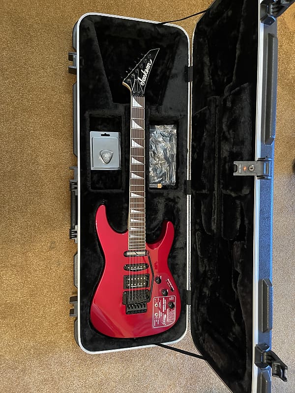 Jackson  Sustainiac  Red w/ Seymour Duncan pickups and hard case image 1