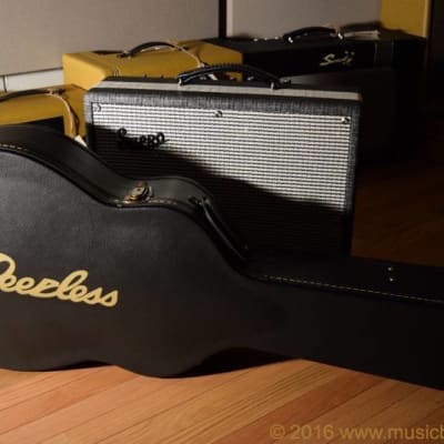 Peerless Retromatic 131 Hollowbody Guitar & HSC Black image 10