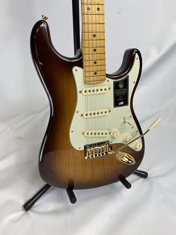 Fender 75th Anniversary Commemorative Stratocaster - 2-color Bourbon Burst image 1