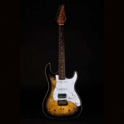 JET GUITARS JS-450 QTBR E-Gitarre, quilted top transparent brown for sale