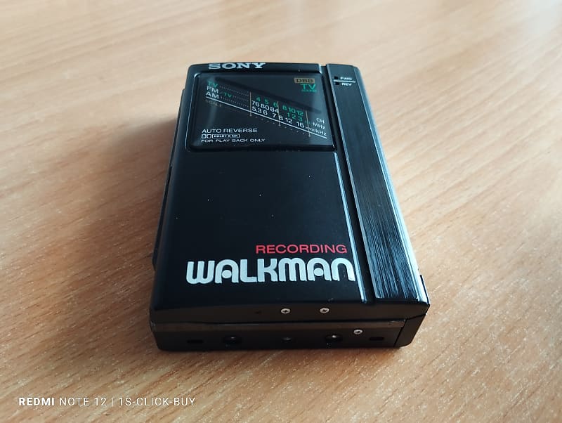 Sony radio Cassette Walkman WM-F404 black Cassette player working, video  test | Reverb