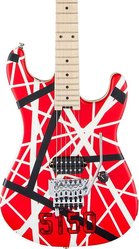 EVH Stripe Series Eddie Van Halen Electric Guitar Red/White image 1