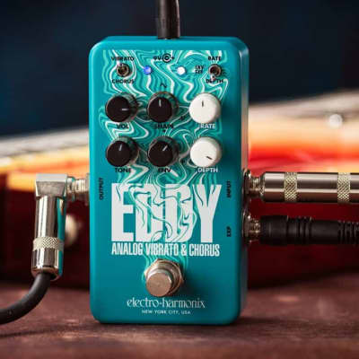 Electro-Harmonix Eddy Analog Chorus and Vibrato 2021 Aqua image 1