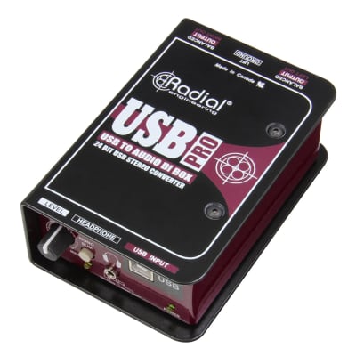 Radial Engineering USB Pro Stereo Digital Audio Converter/Direct Box image 2