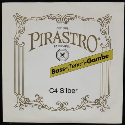 Pirastro Bass Tenor Gambe C4 Gut Aluminum Viola String image 1