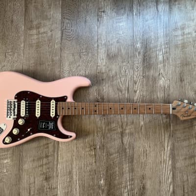 Fender Player Deluxe Stratocaster HSS - Shell Pink with Roasted Maple  Fingerboard, Sweetwater Exclusive in the USA