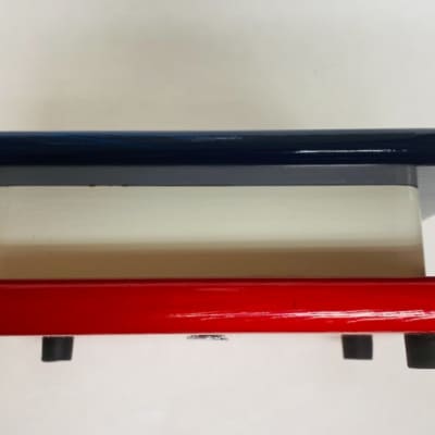 FM Dynamics Drum Practice Pad - Flat -  Blue White & Red image 3