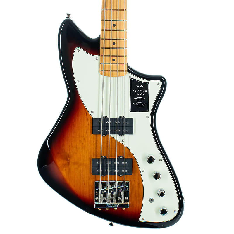 Fender Player Plus Active Meteora Bass, Maple, 3-Color Sunburst image 1