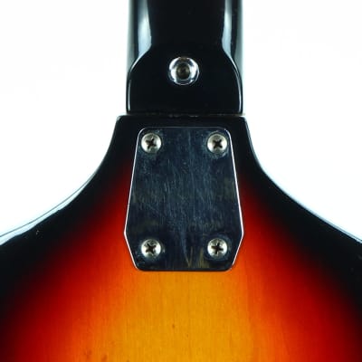 4.6 Pounds! 1960s Sekova Japan Beatles Violin Shaped 6-String Teisco Guitar - Gold Foil Pickup! GREAT PLAYER! image 14