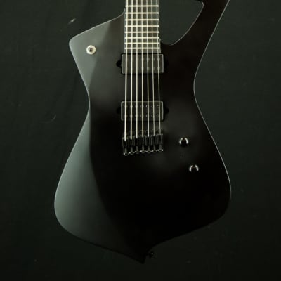Ibanez Iceman Iron Label 7string Electric Guitar w/Bag - Black Flat image 5