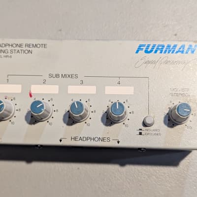Furman HR-6 Headphone Remote Mixing Station | Reverb