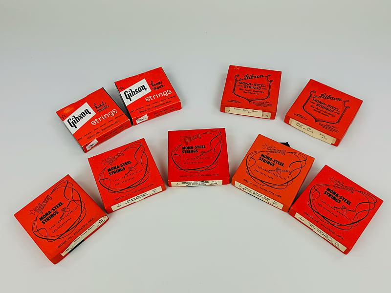 Gibson Mono-Steel String Boxes Set, 9 Boxes and Cover Box - | Reverb