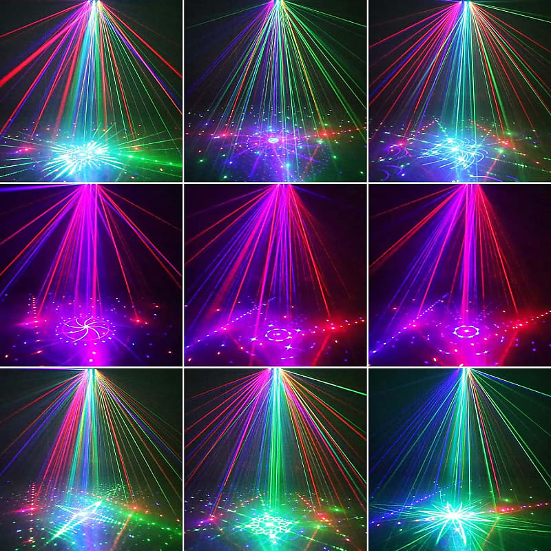  15 Lens Party Lights DJ Disco Light RGBW UV Strobe