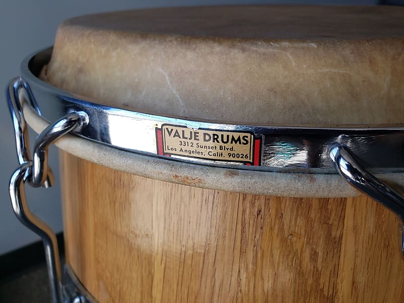 コンガ　ビンテージ　VALJE DRUMS？ PAIR OF VINTAGE 1960'S VALJE OAK CONGA DRUMS — Lots of Furniture