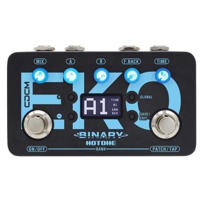 Hotone Binary Eko Multi-Mode Tap Tempo Digital Delay Echo Guitar Bass Effects Pedal for sale
