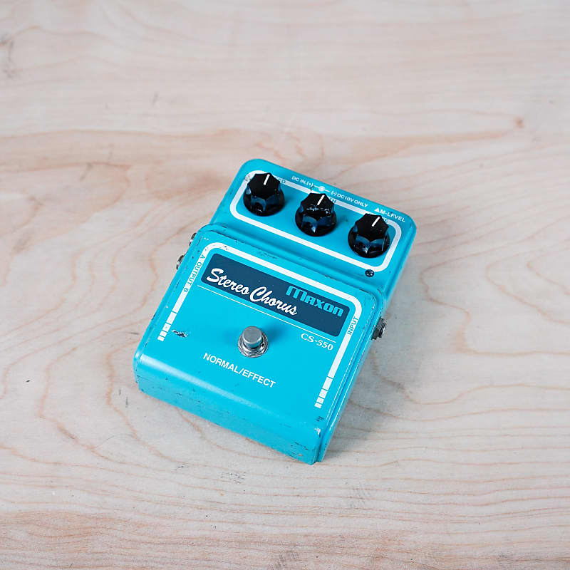 Maxon CS-550 Stereo Chorus Pedal Blue Made in Japan MIJ