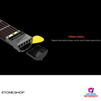 ALP AD-80 Electric Guitar Headless Travel Guitar Foldable Body Headphone Output 2022 Black image 6
