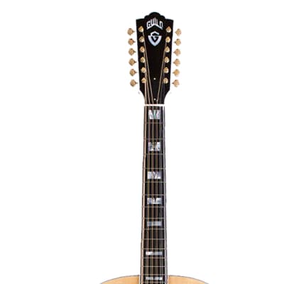 Guild USA F-512 12-String Jumbo A/E Guitar w/Case - Natural Maple - B-Stock image 7