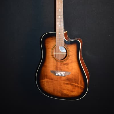 Luna Art Vintage DCE 12 String Acoustic Electric Guitar - Brand New B-Stock! image 2