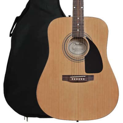 Fender FA-100 Dreadnought Acoustic Guitar - Natural image 1