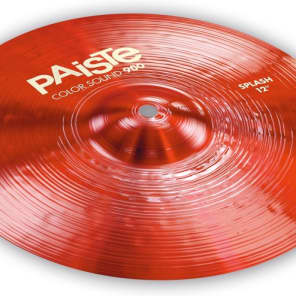 Paiste 12 inch Color Sound 900 Red Splash Cymbal image 3