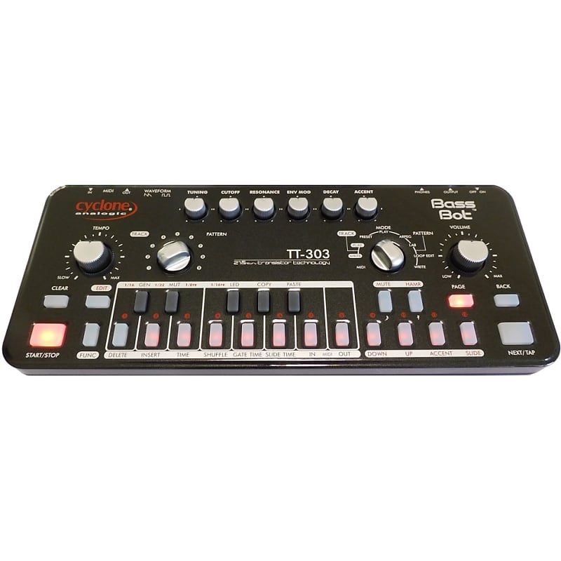Cyclone Analogic TT-303 Bass Bot Acid Synth & Sequencer (Black