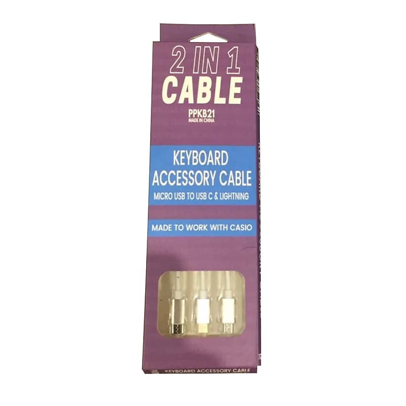 Casio PPKB21 Plug n Play Pack for Keyboards (USBC/Lightning Reverb