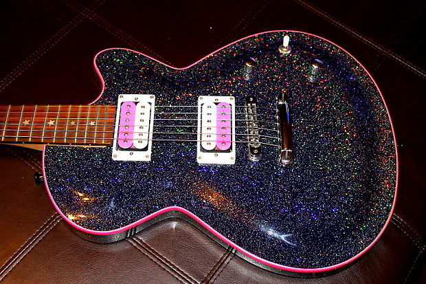 商品画像：Daisy Rock Rock Candy Electric Guitar Rainbow Sparkle 2