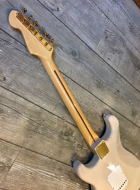 Tokai AST95G STW/M Stratocaster Made in Japan See Through White Blonde Gold  Parts | Reverb