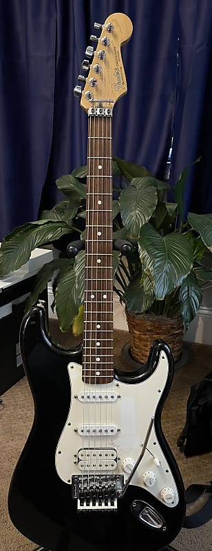 Fender Deluxe Fat Stratocaster Floyd Rose 2002 Black image 1