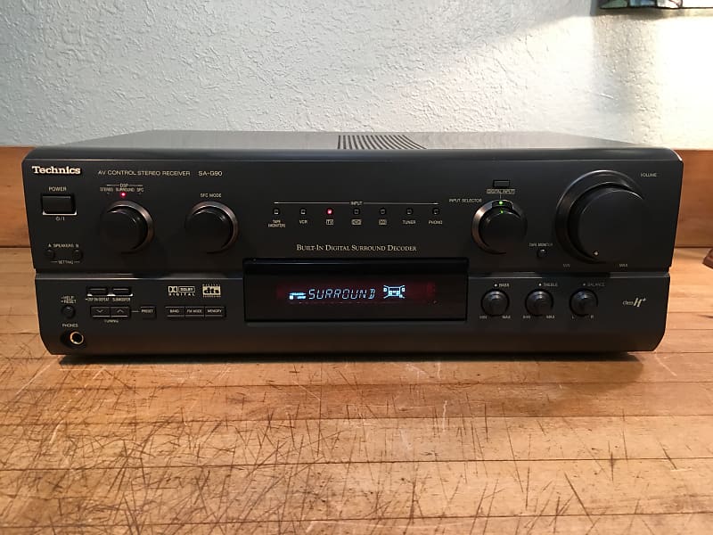 Technics SA-G90 Digital 5.1 Surround Sound Receiver Optical & Phono Inputs Remote FREE Shipping! image 1